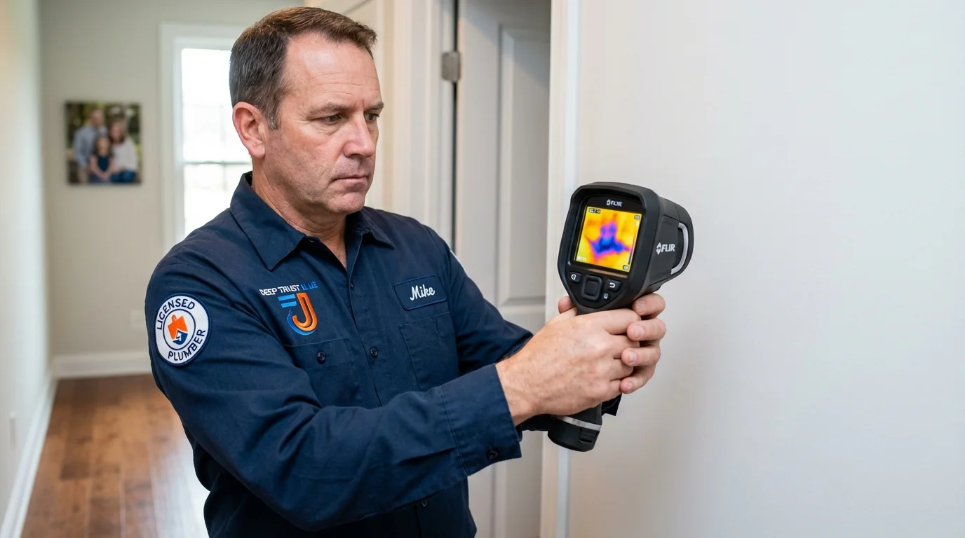 Thermal imaging leak detection by Johns Plumbing LLC in Dickeyville